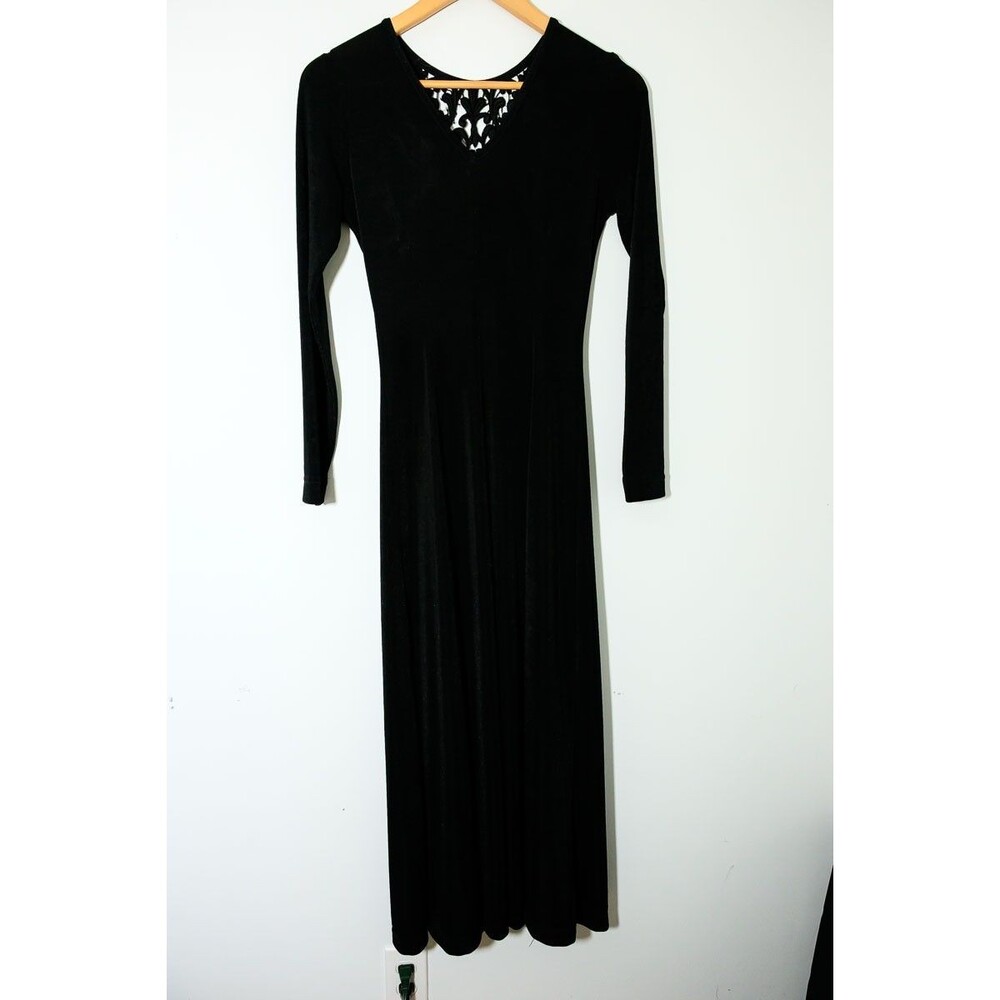 Together Dress Black S Maxi Vintage Goth Whimsigoth Witchy Slinky Travel